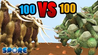 100 Behemoth vs 100 Methuselah  Titan War S1E4  SPORE [upl. by Assenaj]