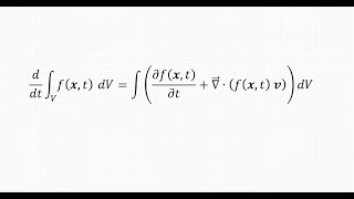 Reynolds transport theorem derivatives of timedependent volume integrals [upl. by Drugge]