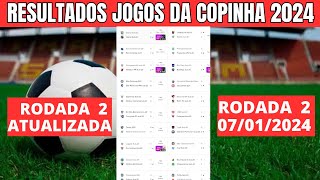 RESULTADOS DOS JOGOS DA COPINHA 2024  TABELA DA COPINHA ATUALIZADA HOJE  2ª RODADA [upl. by Yniar511]