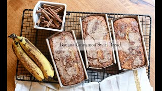 Banana Cinnamon Swirl Bread [upl. by Belva]