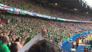 quotWill Griggs on Firequot by Northern Ireland fans Paris EURO 2016 [upl. by Diamond]