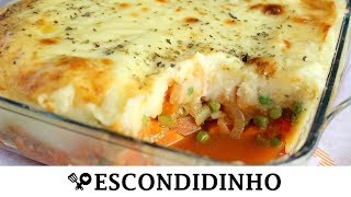 ESCONDIDINHO VEGETARIANO  RECEITAS QUE AMO [upl. by Einaj711]