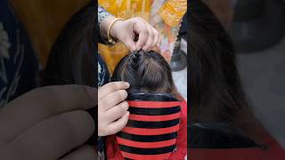 potato stick using uniqe hairstyle hairstyle hairhack potatostick potatostickhack [upl. by Adnama]