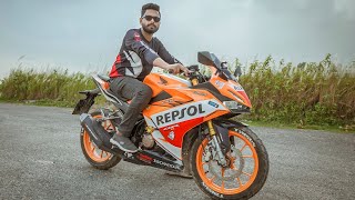 HONDA CBR REPSOL DETAILED REVIEW AFTER 5000 KM  SAKIB SHOIKOT [upl. by Drucill485]