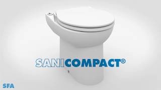 Sanicompact 43  le WC avec broyeur intégré SFA [upl. by Annayoj998]