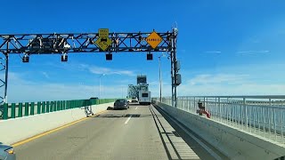 DRIVING THROUGH MARINE PARWAY BRIDGE TO THE ROCKAWAYS QUEENS NY [upl. by Hsemar]