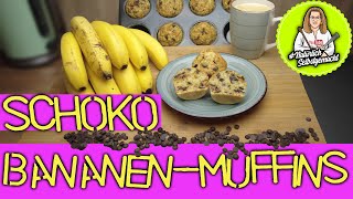 Überreife Bananen Schoko  Bananen Muffins [upl. by Esened]