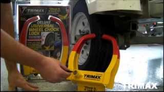 Wheel Chock Locks by TRIMAX [upl. by Tahpos]