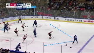 Power Play 131  Setup  Goal LeafsSens  coaching notes [upl. by Ednargel]