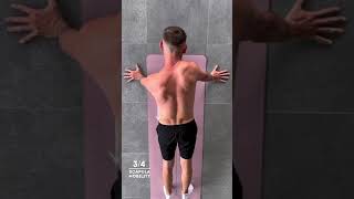 4 exercises for back pain and for the mobility scapula [upl. by Harras]