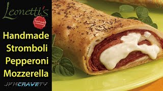 Leonettis®  Handmade Pepperoni amp Cheese Stromboli 🧀 😀  Taste Test amp Review  JKMCraveTV [upl. by Elleraj]