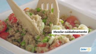 Ensalada de quinoa con verduras  RecetasLider [upl. by Dyson]