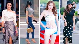 Mejores Street Fashion  Chinese Girls Street Fashion TikTok Highlights Ep 80 [upl. by Asoj]