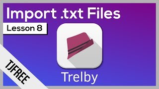 Trelby Lesson 8  Importing Scripts from Text Files [upl. by Ayifa960]