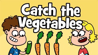 Vegetable Childrens Song  Catch the Vegetables Song  healthy habits amp eating  Hooray Kids Songs [upl. by Silsbye443]