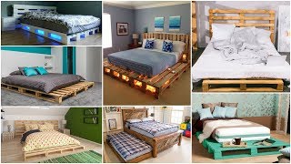 Pallet Bed  30 Beds Made Out Of Waste Wooden Pallets [upl. by Blase768]