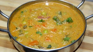 சப்பாத்தி பூரிக்கு குருமா  Chapathi Vegetable Kurma Recipe in Tamil  Kurma  Veg Kurma In Tamil [upl. by Udale]