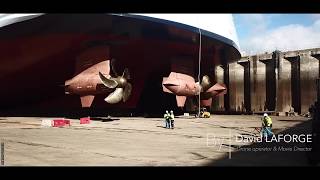 Symphony Of The Seas in dry dock  The workers [upl. by Saffian869]