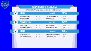 ACT Premier Cricket  Mens 2nd Grade  Round 17  Ginninderra v NCGCC  Day 2 [upl. by Enuj]