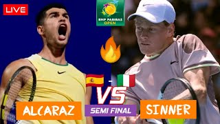 Sinner vs Alcaraz Live Streaming  Indian Wells 2024 SF  Jannik Sinner vs Carlos Alcaraz Live [upl. by Ainitsirc]