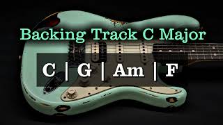 Rock Backing Track C Major  100 BPM  C G Am F  Guitar Backing Track [upl. by Anazraf678]