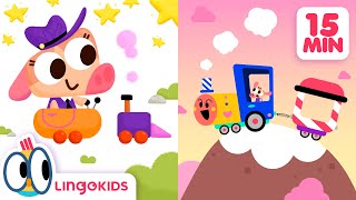 ABC TRAIN SONG 🚂  More vehicle songs for kids  Lingokids [upl. by Swihart]