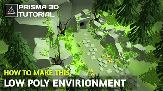 Stylised 3D Environment in Prisma3d amp Nomad sculpt [upl. by Itsyrk]