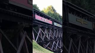 Tweetsie Railroad 190 Going Over Trestle Bridge [upl. by Favin]