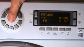 Washing machine Hotpoint Ariston WMDFMDFMGWMSF MY CYCLE program [upl. by Ellenohs]