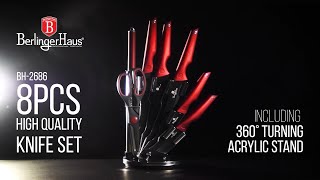 BH2686  8pcs knife set including acrylic stand [upl. by Yrehc404]