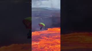 Did high winds cause a skydiver to drift in to a pond full of Flamin Hot Cheetos sauce [upl. by Eirb729]