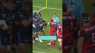 TOP 14  J8 Quand larbitre M Charabas doit remettre de lordre dans les mêlées [upl. by Oriane]