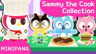 Learn colors with MINIPANG  🍔Sammy the Cook Collection  MINIPANG TV 2D Play [upl. by Suzette]