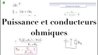 Cours délectrocinétique  EC12  Lois dans lARQS  puissance conducteurs ohmiques [upl. by Aiuqal]