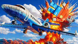 This INSANE Server is Dedicated to PLANE CRASH SURVIVAL in Brick Rigs Multiplayer [upl. by Wulfe]