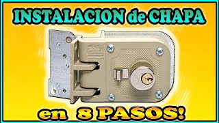 🔑🚪 Como INSTALAR una CHAPA para PORTON CORREDIZO 🛠️Como COLOCAR una CHAPA DE MORDAZA 8 PASOS [upl. by Riegel]