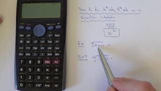 How To Do 4th Roots and 5th Roots On A Casio Calculator Higher Roots [upl. by Kev]