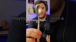 Playing Spoonman with a Spoon soundgarden spoonman spoon electricguitar guitaristsofyoutube [upl. by Ynatsyd423]