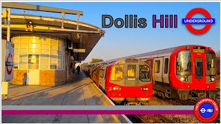 Jubilee and Metropolitan Line Trains at Dollis Hill Station  London Underground 09062023 [upl. by Angle12]