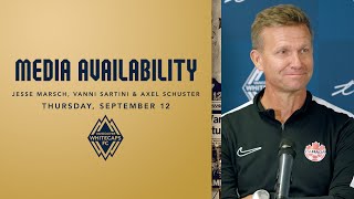 Media Availability Jesse Marsch Vanni Sartini amp Axel Schuster  September 12 2024 [upl. by Asilem]