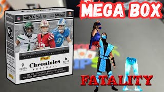 PRIZM BLACK SILVER 2022 Chronicles Football Mega Box Review [upl. by Berti495]