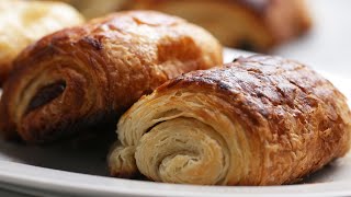 Homemade Chocolate Croissants [upl. by Rekcut487]