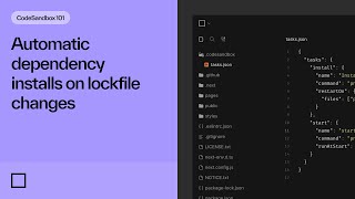 Automatic dependency installs on lockfile changes [upl. by Nellahs815]