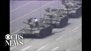 1989 Man stops Chinese tank during Tiananmen Square protests [upl. by Mcallister]