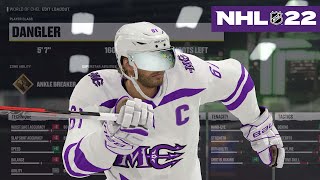 NHL 22 BEST DANGLER PLAYER BUILD WORLD OF CHEL [upl. by Madalyn]