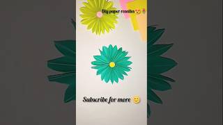 Diy paper rosettes 😍🌷 youtubeshorts trending papercrafts viralvideo shorts flowerart [upl. by Nevart]