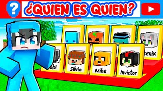 Adivina QUIÉN es el YouTuber en Minecraft [upl. by Nidya]