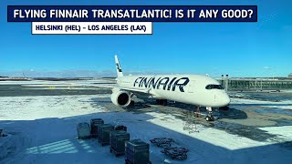 REVIEW  Finnair  Helsinki HEL  Los Angeles LAX  Airbus A350900  Economy [upl. by Hadnama863]