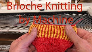 Brioche Stitch on the Knitting Machine [upl. by Odlanar]