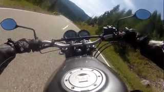 Honda CB500 sound  Niederalpl Part 2  GoPro HD ZOOM H1 onboard [upl. by Iral]